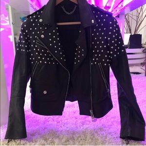 Belstaff studded leather jacket
